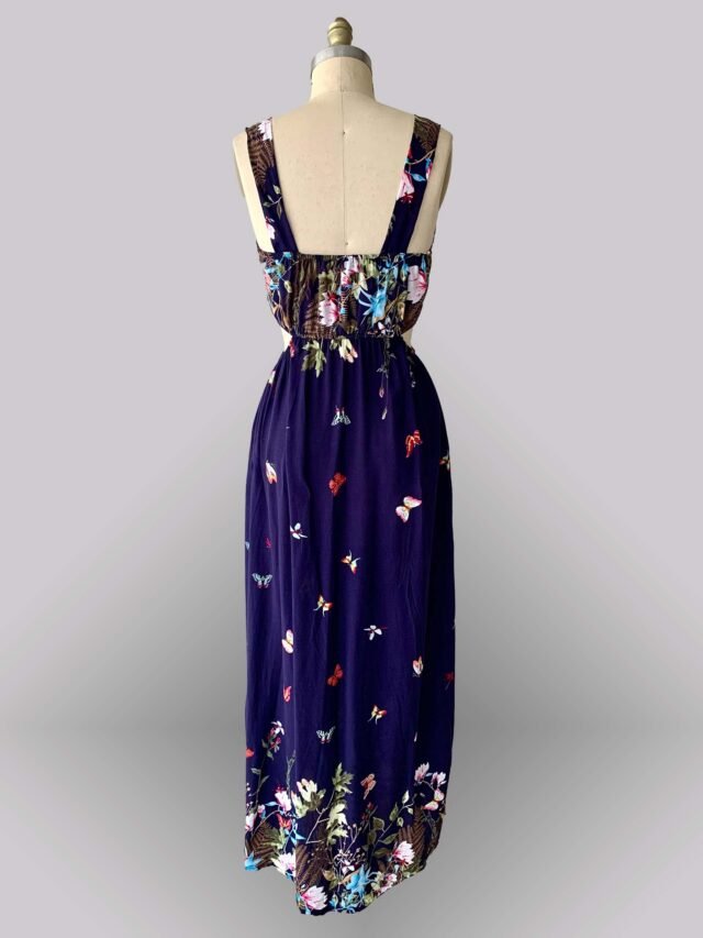 Vestido cut out con guarda estampada - Imagen 3