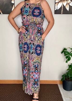Vestido tribal escote cuadrado