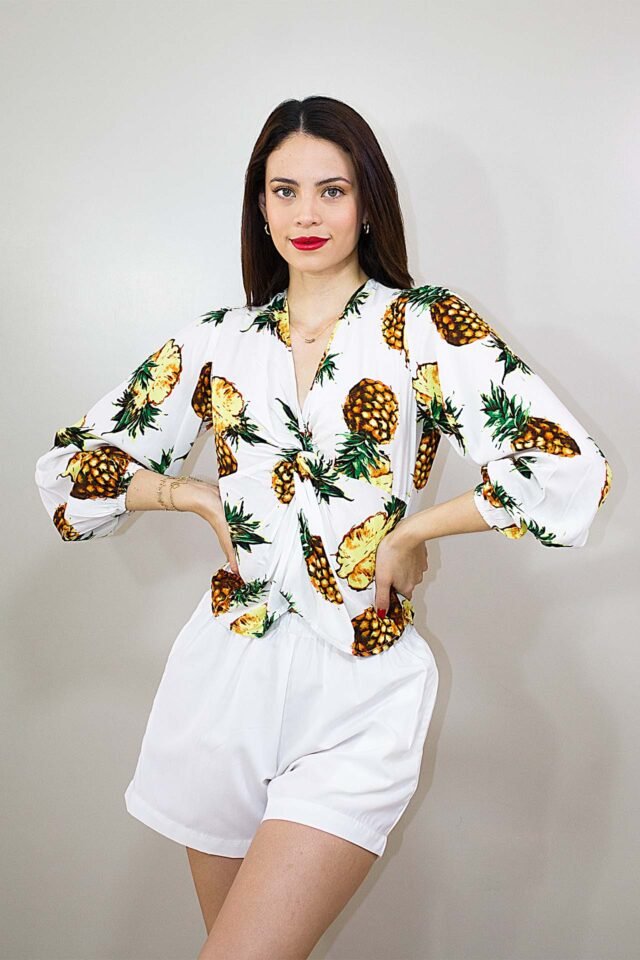 Blusa piña entorchada - Imagen 3