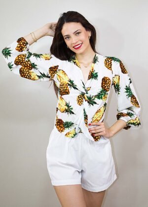 Blusa piña entorchada