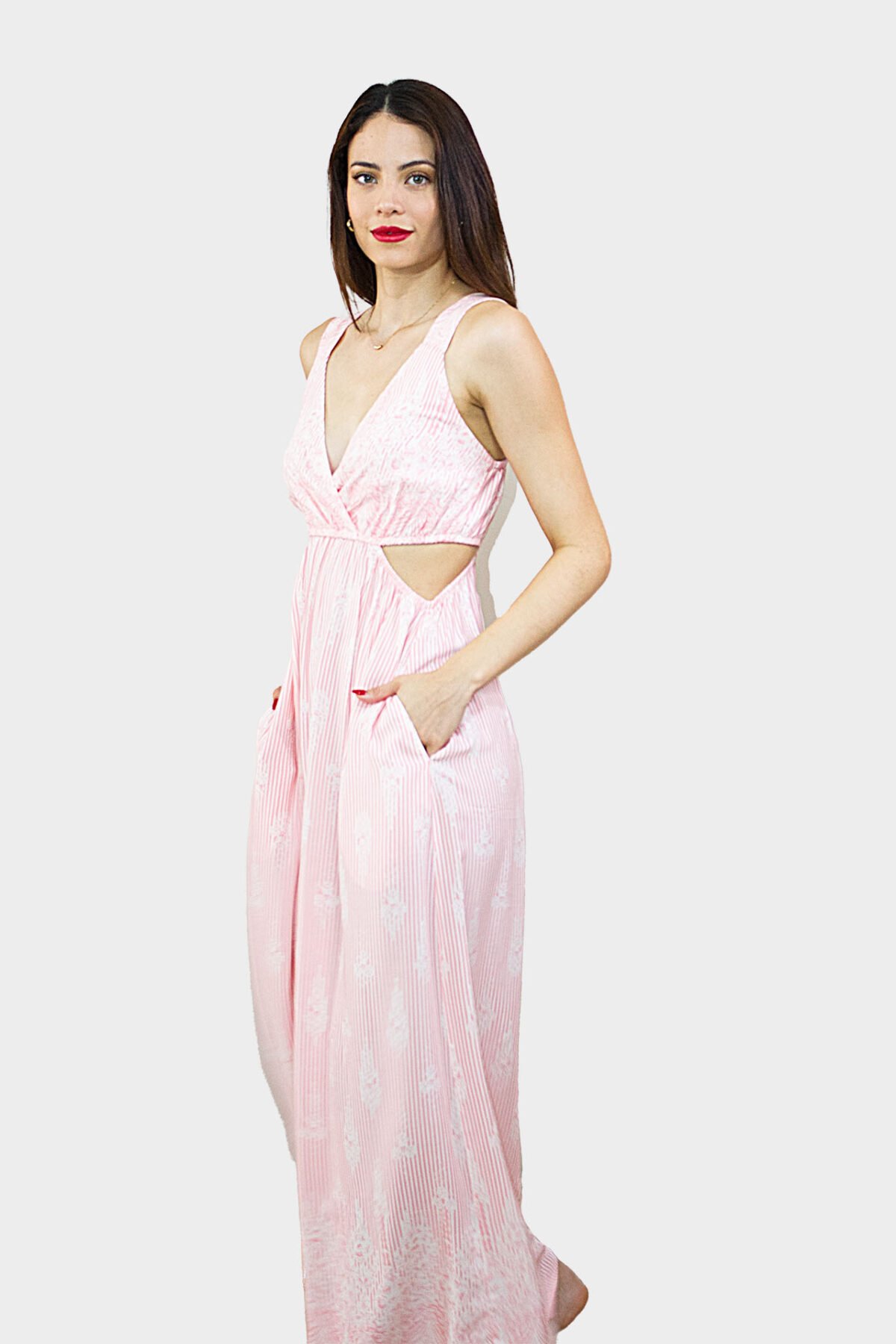 Vestido cut out tirante ancho - Imagen 2