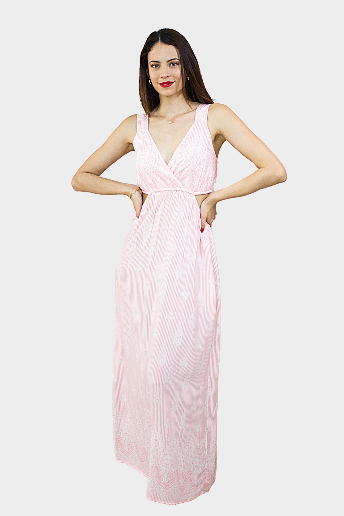 Vestido cut out tirante ancho - Imagen 4