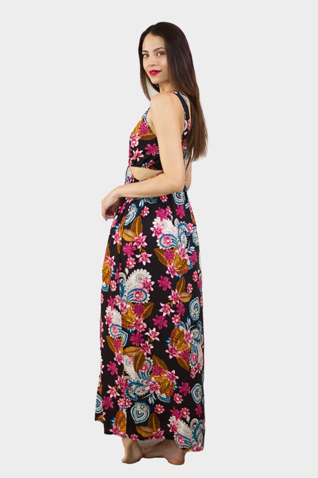 Vestido arabesco negro cut out - Imagen 2
