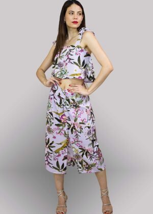 Set lila floral