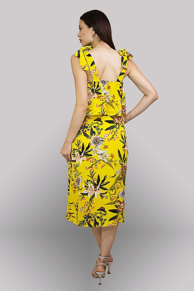 Set amarillo floral - Imagen 2