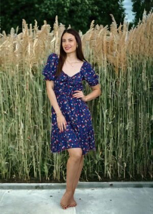 Vestido florecita azul