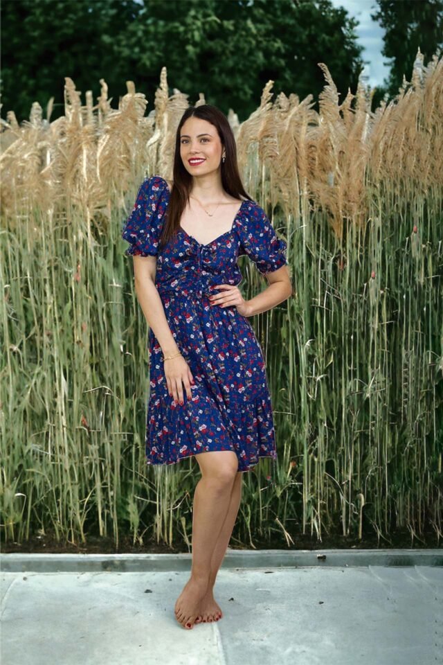 Vestido florecita azul