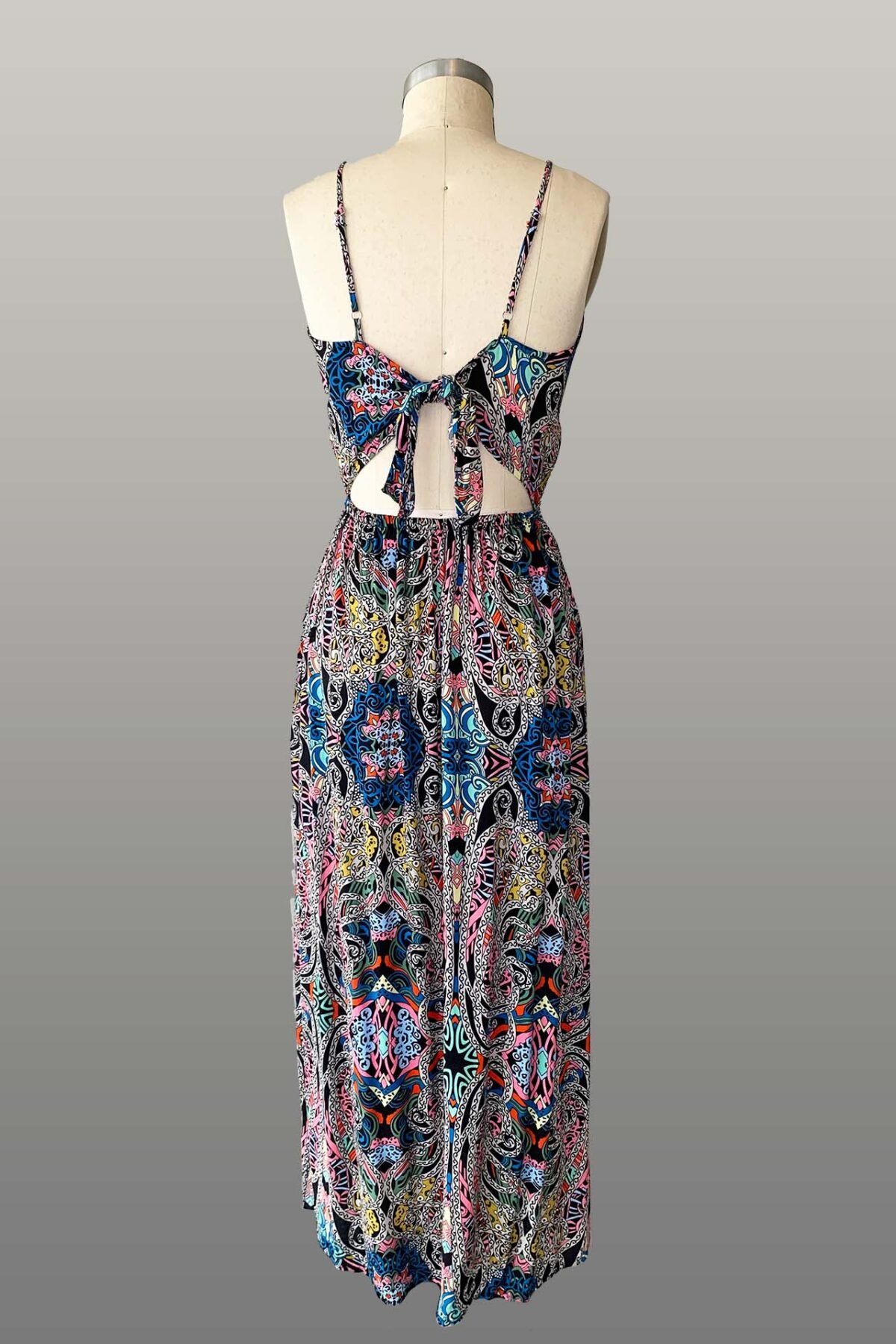 Vestido tribal escote cuadrado - Imagen 9