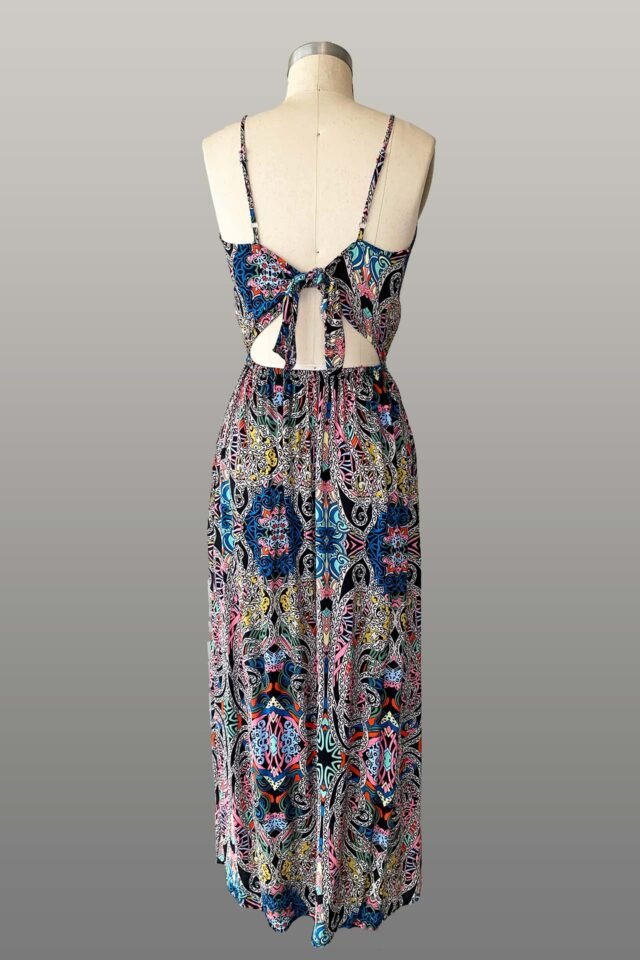 Vestido tribal escote cuadrado - Imagen 9
