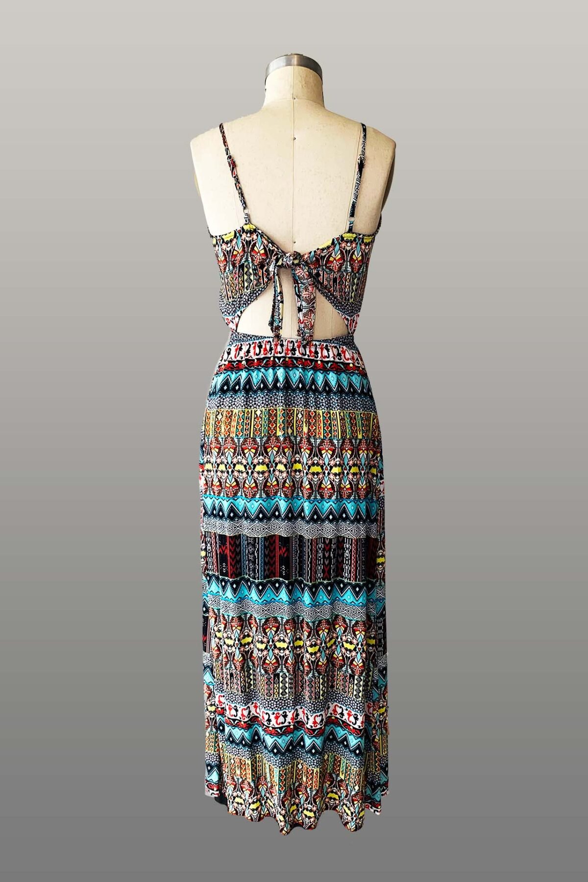 Vestido tribal escote cuadrado - Imagen 5