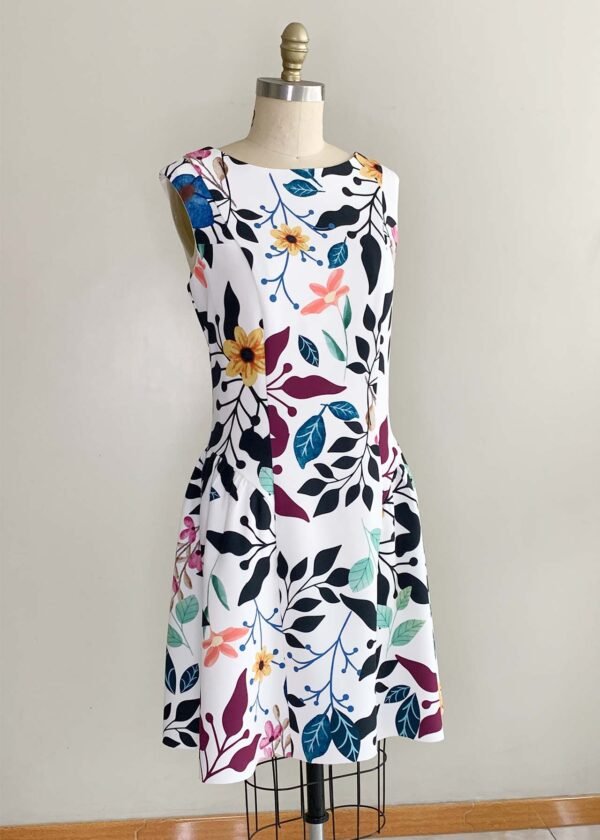 Vestido Print Burgundy