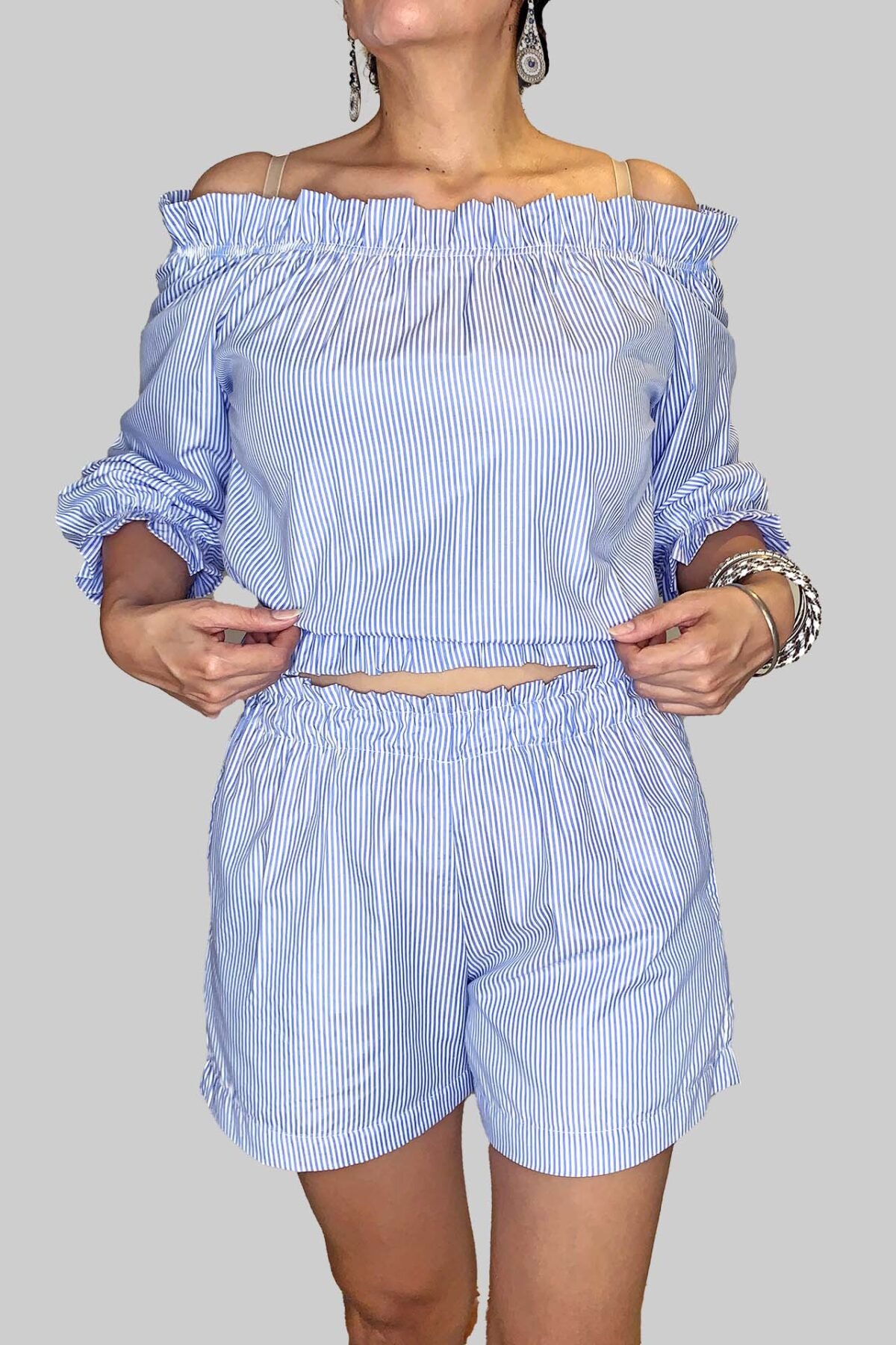 Set Rayas Celeste - Imagen 3