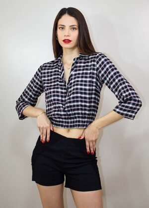 Blusa cuello camisa