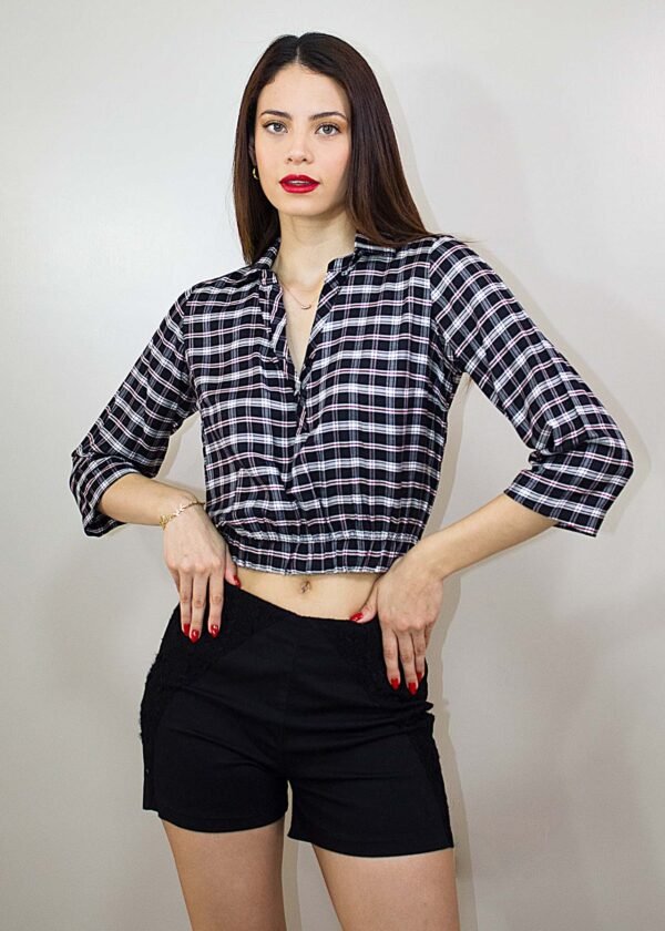 Blusa cuello camisa