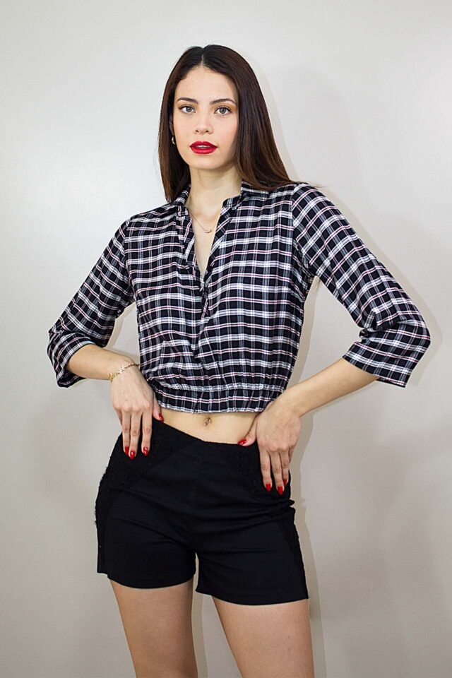 Blusa cuello camisa