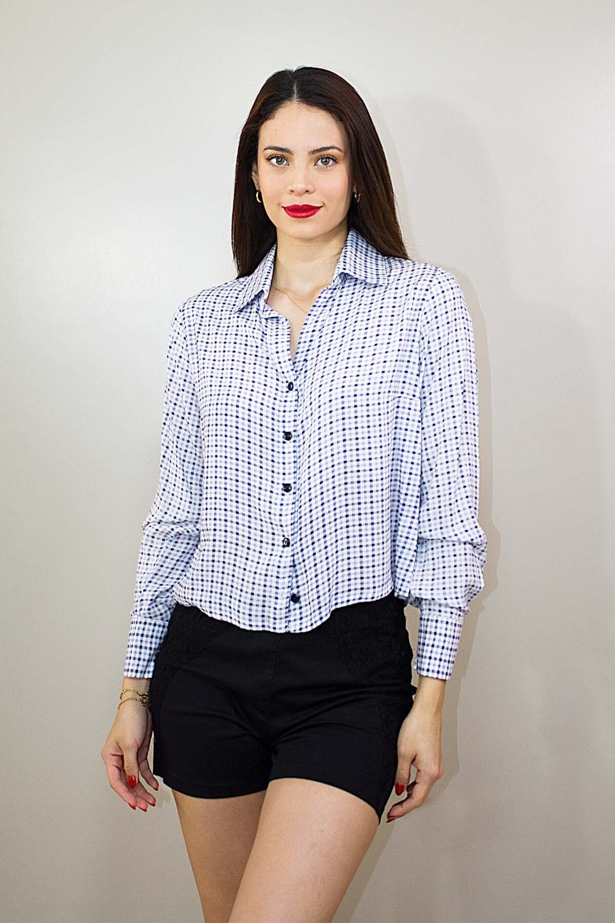 Camisa crop manga larga - Imagen 2
