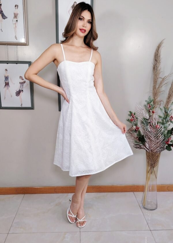 Vestido Algodón Bordado